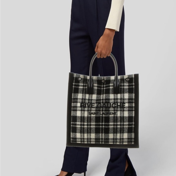 COPY - Saint Laurent, Rive Gauche wool tote, like new - Picture 2 of 5